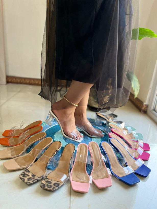 صندل طلقی دوبند پاشنه ۶ (قالب کوچکپا) S-01