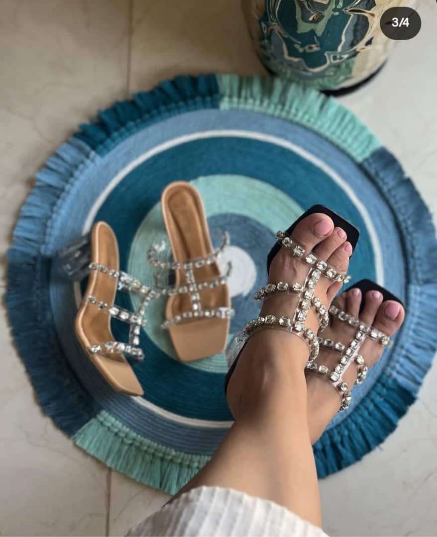 صندل نگینی خجسته پاشنه ۶ (قالب کوچک‌پا)  S-10