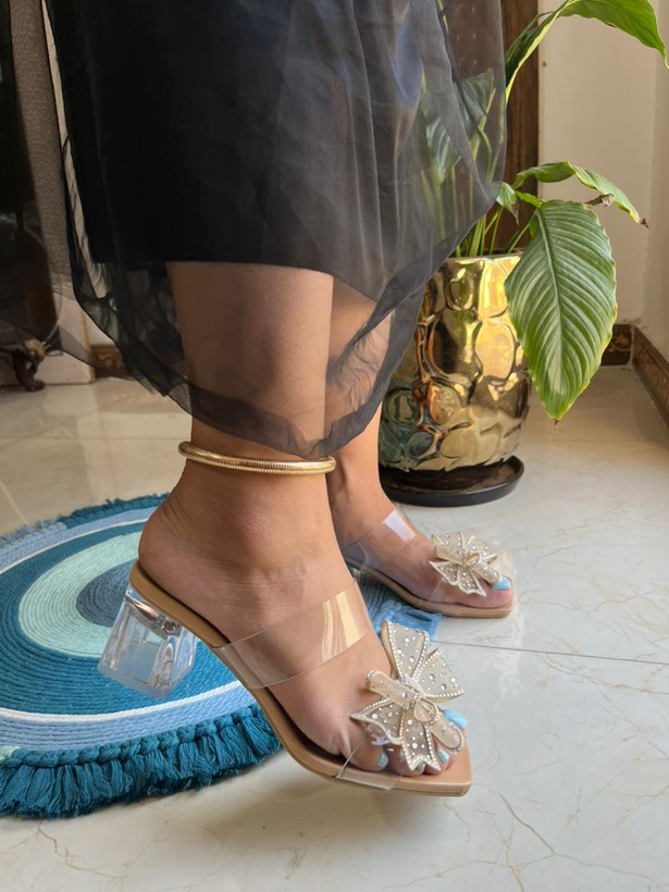 صندل پاپیون دوبند پاشنه ۵ (قالب کوچکپا) S-26